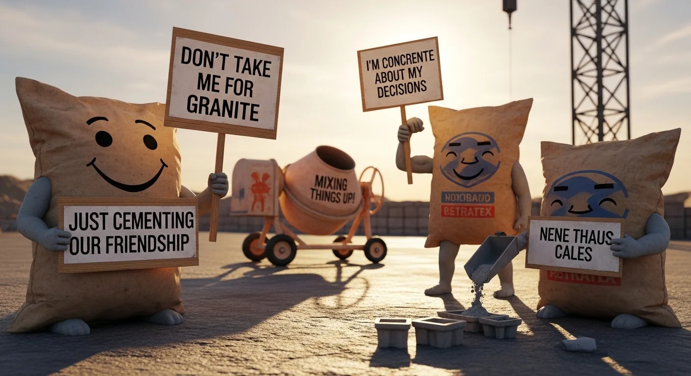 Funny Cement Puns 😂
