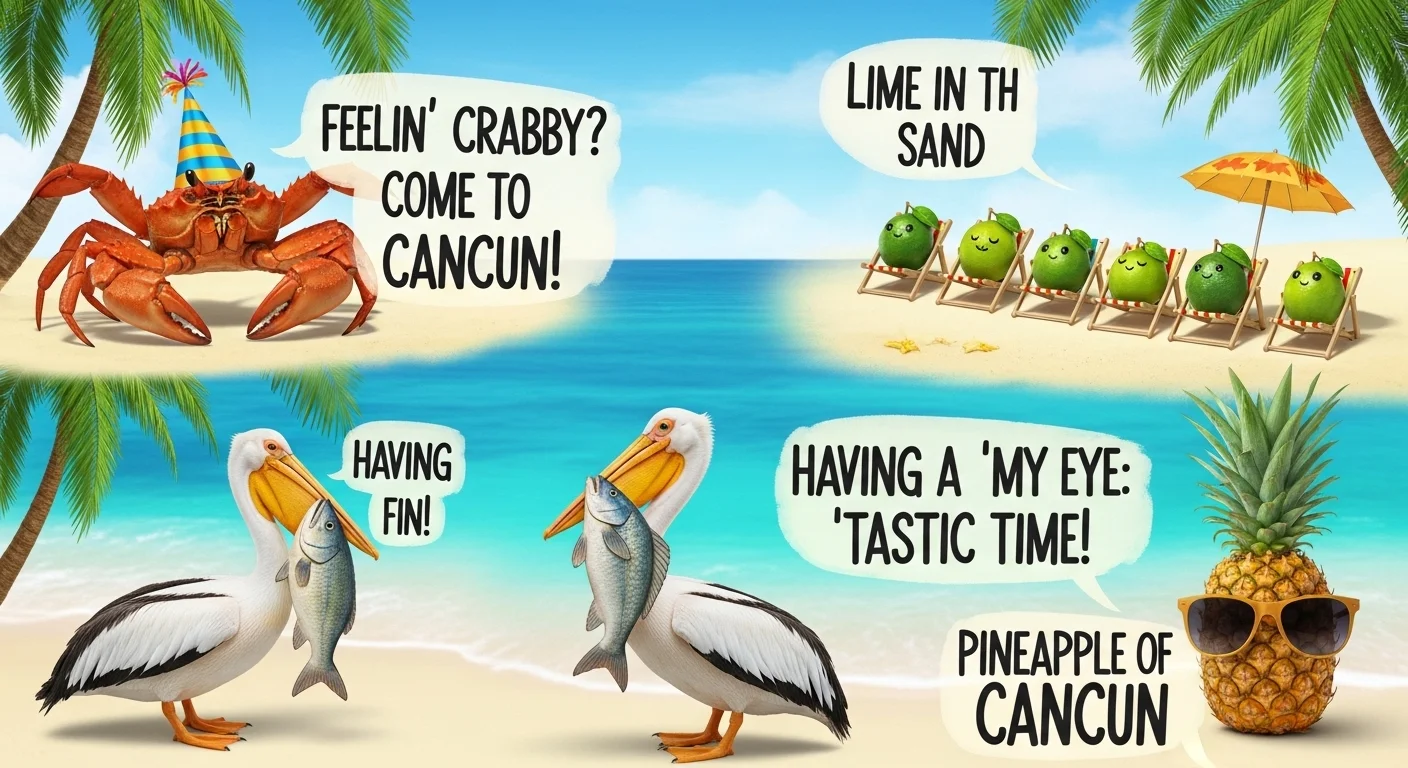Vacation Cancun Puns ✈️