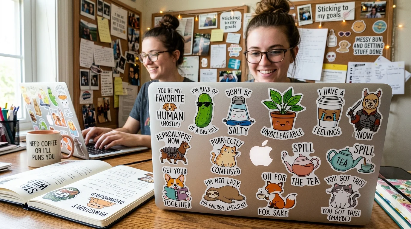Business & Branding Sticker Puns 📦