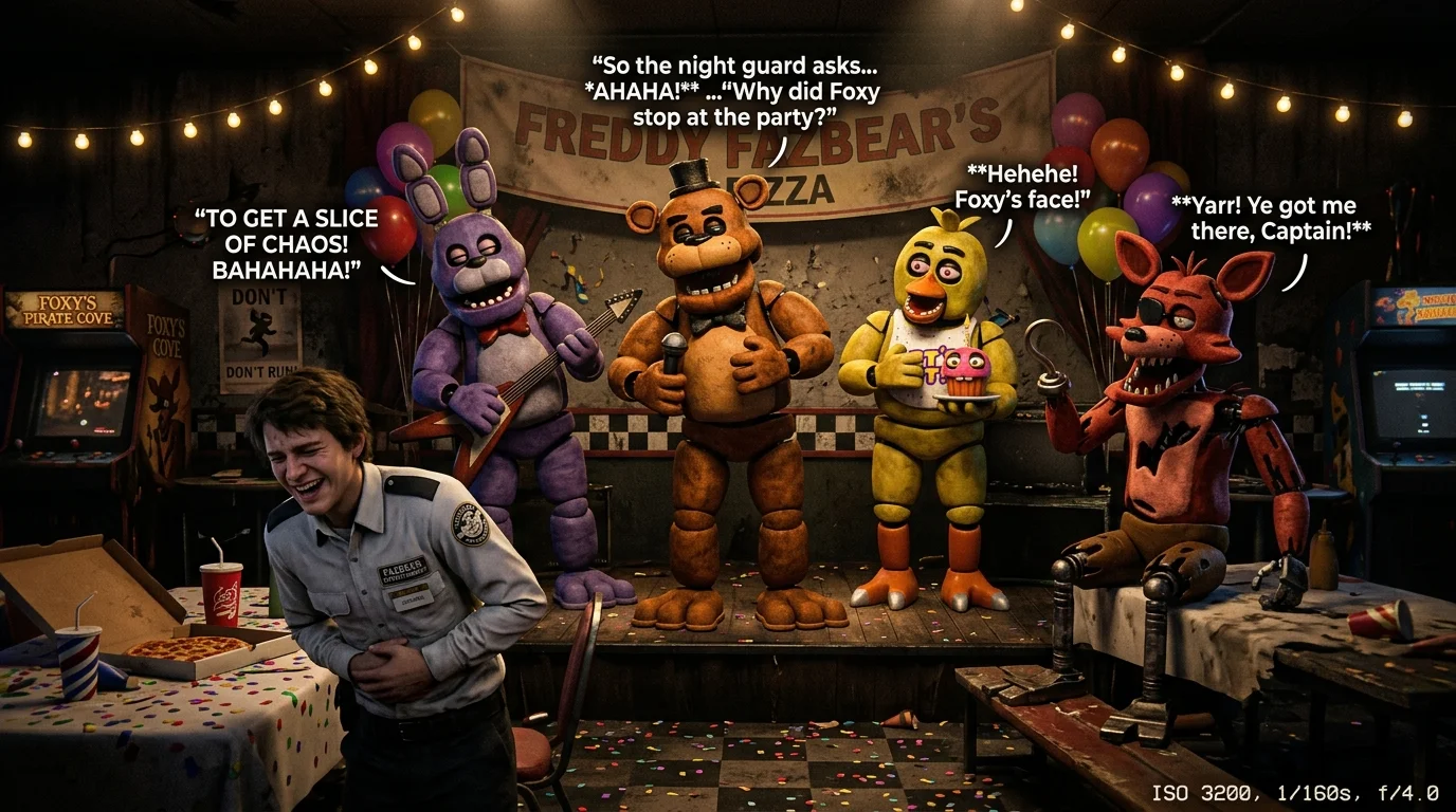 Caption-Ready FNAF Jokes 🎮