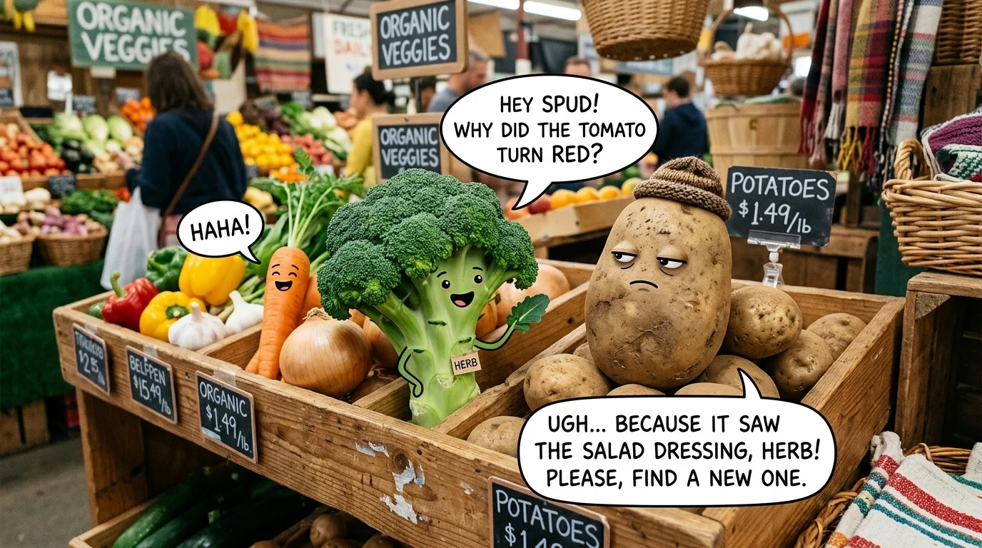 Cute Vegetable Puns 🧸