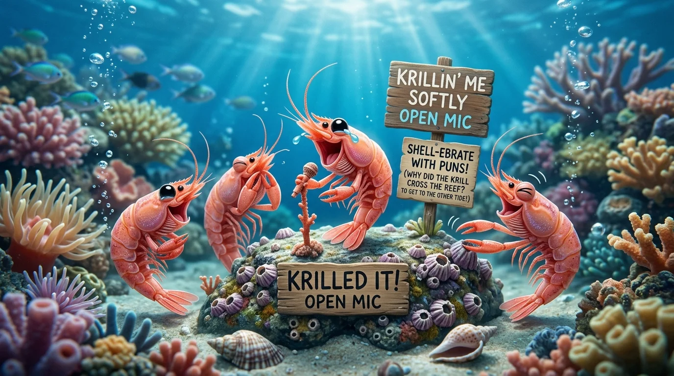 Random Krill Fun Puns 🎉