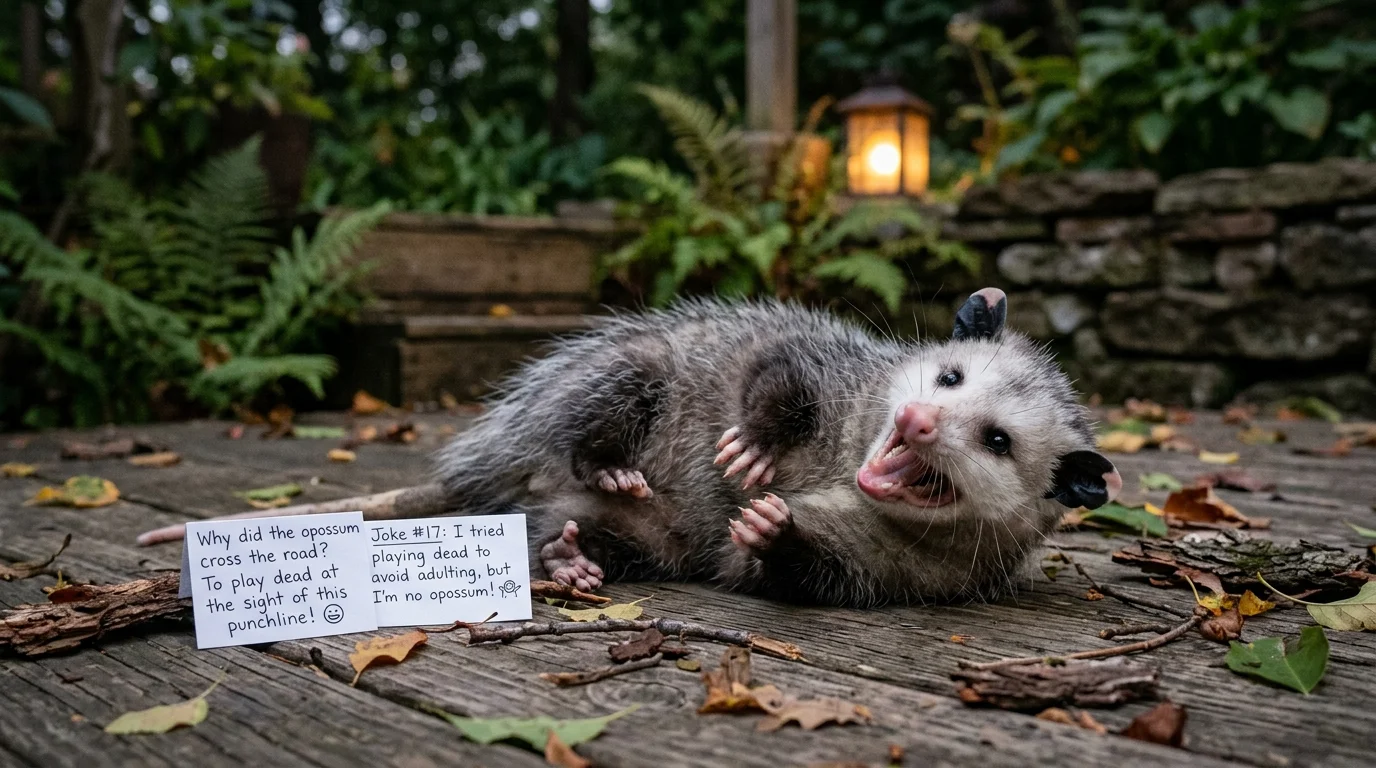 Food-Loving Possum Puns 🍎