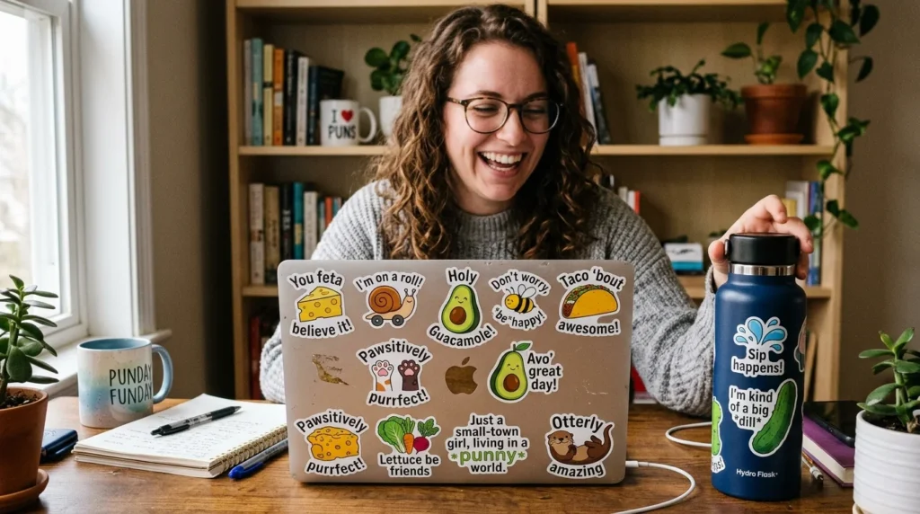 sticker puns